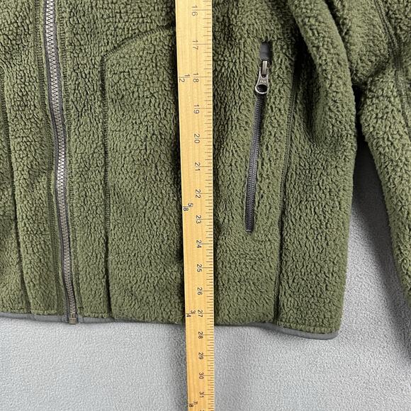 Marmot Jacket Mens Large Green Pantoll Full Zip Fleece Outdoor Hiking Pullover - Picture 11 of 12